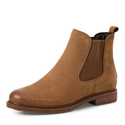Abbildung von Tamaris Damen 1 25056 41 Chelsea Stiefel, Camel NUBUC, 37 EU