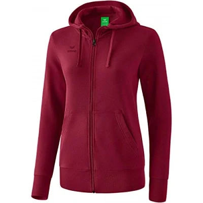 Abbildung von Erima Fussball Sweatjacke, Damen, Größe: 34, Dunkelrot