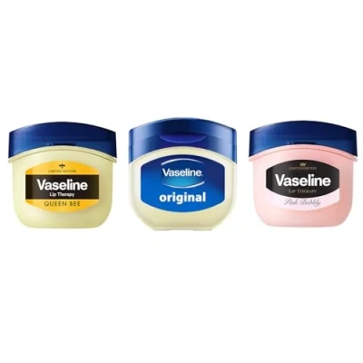 Abbildung von Vaseline Lip Therapy Limited Edition Feuchtigkeitsspendender Lippenbalsam 3er Set Queen Bee, Original, Pink Bubbly (Limited Set)