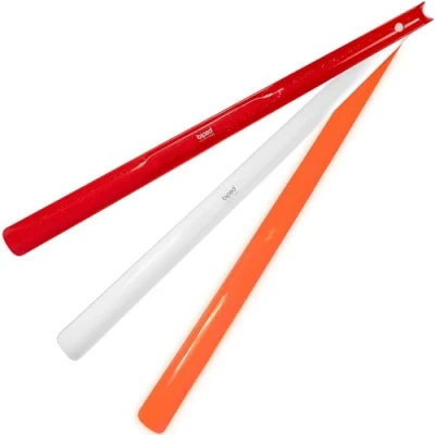 Abbildung von biped 3er Set Kunststoff Schuhlöffel 65 cm mit Haken z1557 (candy)