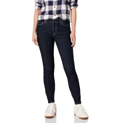 Abbildung von Amazon Essentials Damen Skinny Jeans, Halbhoch, Schwarze Spülung, 40 Kurz