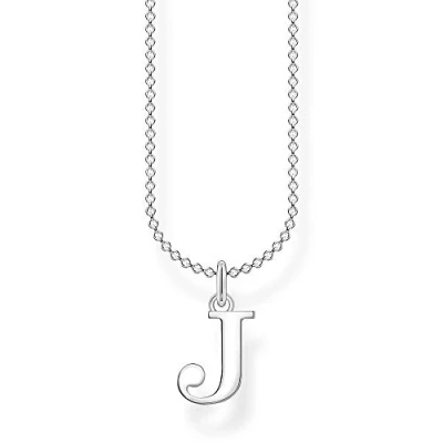 Abbildung von Thomas Sabo Damen Halskette Buchstabe J silber 925 Sterlingsilber, 38 45 cm Länge