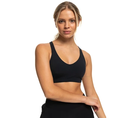 Abbildung von Roxy Heart INTO IT Sport BH, Damen, Größe: Large, Anthracite