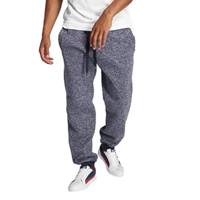 Abbildung von Southpole Herren Melierte Fleece Sweatpants Normale Größen Trainingshose, Marineblau, X