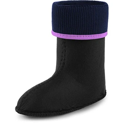Abbildung von Ladeheid Kinder Mädchen Jungen Wärmende Stiefelsocken für Gummistiefel Innenschuh KL058 (Violett, 27 EU)