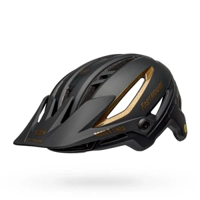 Abbildung von Bell Bike Unisex Erwachsene SIXER Fahrradhelme, Mt/Gls Black/Gold Fasthouse, M