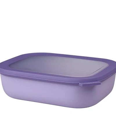 Abbildung von Mepal Multi Bowl Cirqula Rectangular Vorratsdose mit Deckel Geeignet als Luftdichte Aufbewahrungsbox für den Kühlschrank, Mikrowellengeschirr &amp; Frischhaltedosen 2000 ml Nordic Lilac