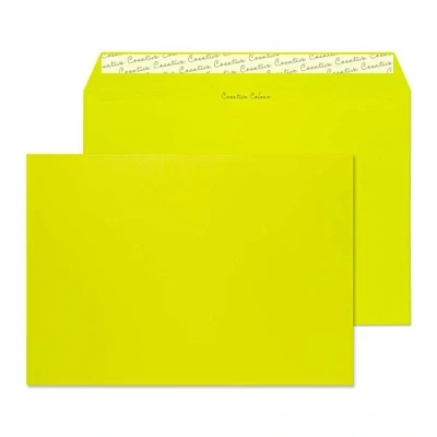 Abbildung von Blake Creative Colour 63441 Farbige Briefumschläge Haftklebung Säure Grün C4 229 x 324 mm 120g/m² 10 Stück