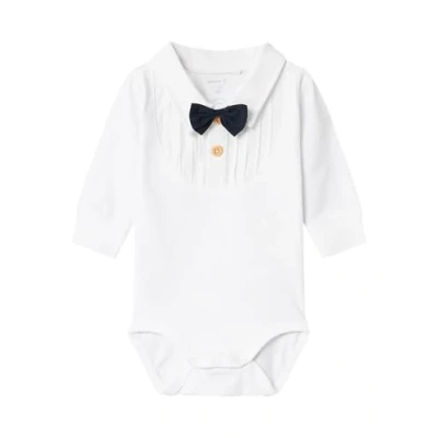 Abbildung von NAME IT Baby Jungen Nbmramus Ls Body Langarmbody, Bright White, 68