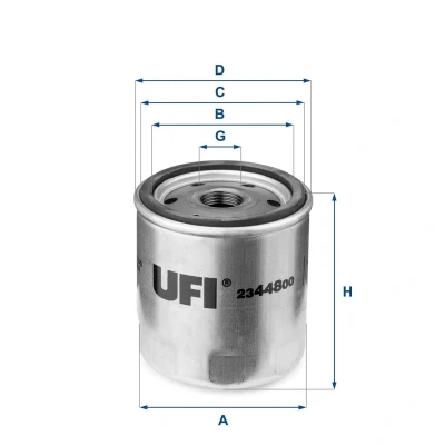 Abbildung von UFI 24.452.00 Kraftstofffilter Filtereinsatz TOYOTA: Avensis III Estate, Auris Hatchback, Corolla X Saloon