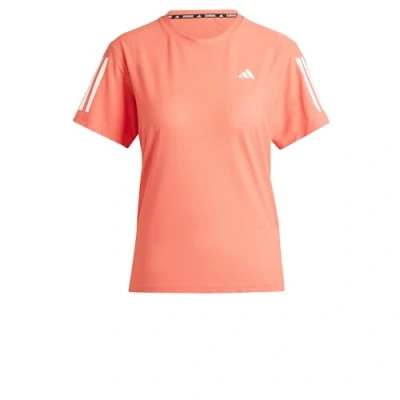 Abbildung von adidas Damen Own The Run Tee T Shirt, Preloved Scarlet, XS