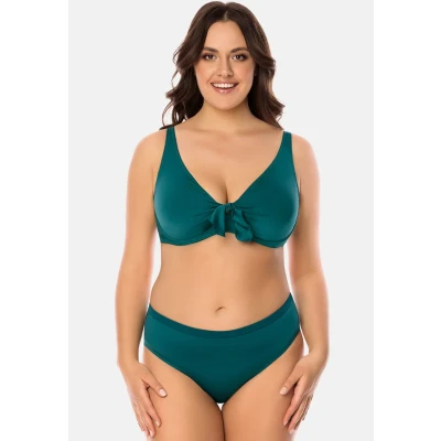 Abbildung von VIVISENCE Bikini Oberteil Damen Bademode BH Starker Halt 3202, Grün,95C