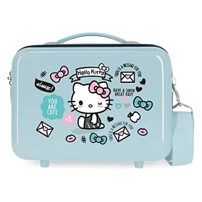 Abbildung von Hello Kitty You are Cute Anpassungsfähiger Schönheitsfall Blau 29x21x15 cms ABS