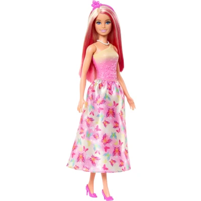 Abbildung von Barbie Royal Puppe mit Pinken Strähnchen
