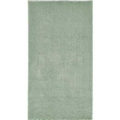 Abbildung von andiamo Teppich Arezzo waschbar Wohnzimmer Esszimmer pflegeleichter eleganter gemütlicher Wohnzimmerteppich Fellteppich einfarbig 80 x 200 cm Salbeigrün