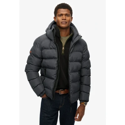 Abbildung von Superdry für Herren. M5011905A Sportsteppjacke mit Kapuze schwarz (XXL), Lässig, Polyester