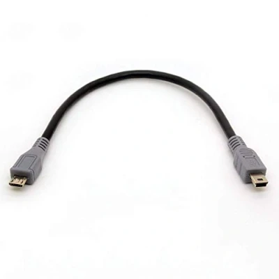Abbildung von Tomost Micro USB auf Mini Kabel Adapter, Stecker Stecker, OTG Verlängerungscode Konverter für mobile Geräte (20 cm)
