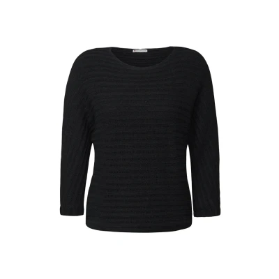 Abbildung von Street One LOOK Strickpullover, Damen, Größe: 42, Schwarz