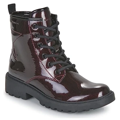 Abbildung von Geox J Casey Girl Ankle Boot, DK Burgundy/Black, 32 EU