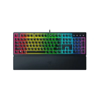 Abbildung von Razer Ornata V3 Flache Mecha Membran Gaming Tastatur (Hybrid Switches, Magnetische Soft Touch Handballenauflage) QWERTY US Layout Schwarz