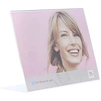Abbildung von walther design Bilderrahmen 15 x 20 cm Kunstglas Querformat Portraitrahmen ASQ1520