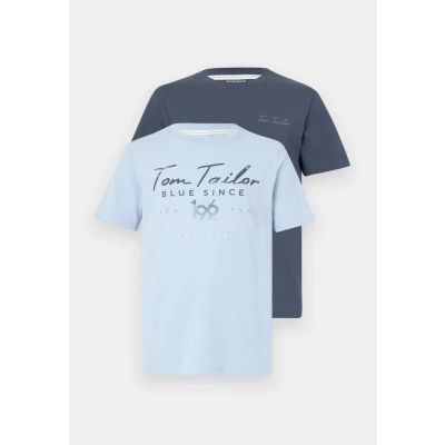Abbildung von TOM TAILOR Herren 1048072 T Shirt, 10306 Blueish Grey, L EU