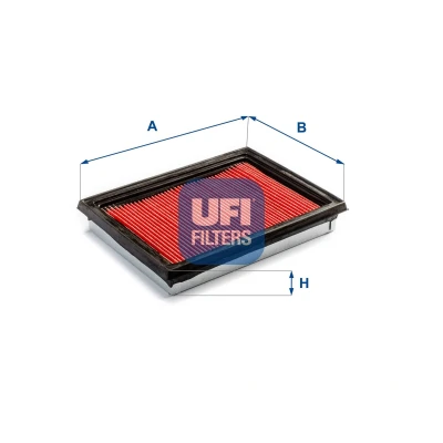 Abbildung von UFI 30.001.00 Luftfilter 35 170 228 Filtereinsatz HONDA: CIVIC 6 Coupe, Hatchback, Stufenheck, NISSAN: X Trail, Juke, Pulsar Hatchback