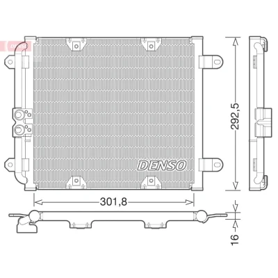 Abbildung von DENSO DCN02028 Klimakondensator ohne Trockner R 134a