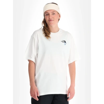 Abbildung von The North Face Explore Carabiner Relaxed TEE Unisex Tshirt print, Größe: XS, White