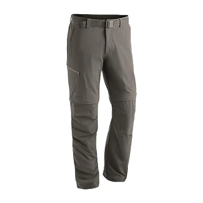 Abbildung von Maier Sports Tajo 2, Herren Wanderhose, Wasserabweisende Outdoorhose für Trekking und Hiking, Praktische Zipp off Funktion, PFC frei, mSTRETCH pro 4 &amp; Dryprotec, Braun, 66 (W48/L33)