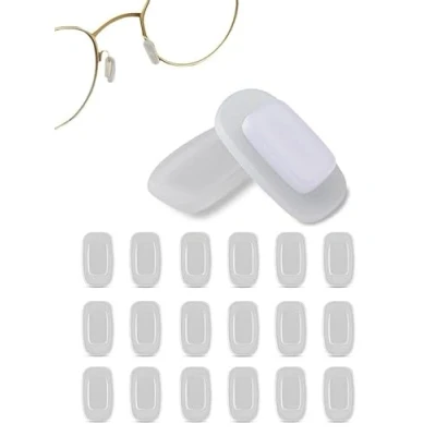 Abbildung von Hochwertige Weiche Silikon Nasenpads Rechteckig Einschieben Eindrücken 11 mm 3 Paare, 5 Paare oder 10 Größe 10,4 x 6 für Sonnenbrillen Brillen von