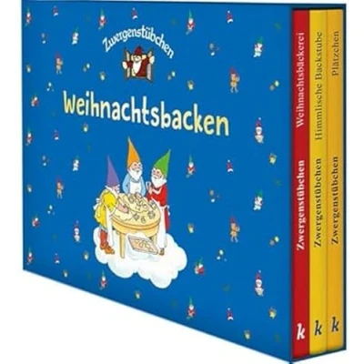 Abbildung von Zwergenstübchen Schuber Weihnachtsbacken: 3 Backbücher in einer Sammelbox: Himmlische Backstube, Weihnachtsbäckerei, Plätzchen (Zwergenstübchen ... und Kochbücher für Kinder, Eltern, Familien)
