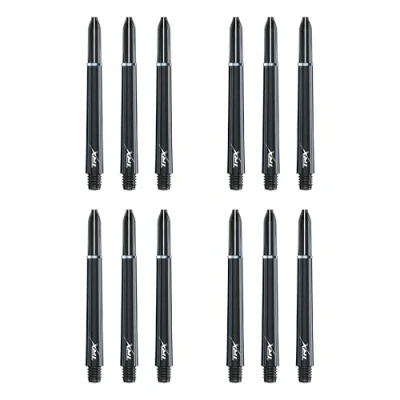 Abbildung von RED DRAGON TRX Medium Black Graphite Effect Stems 4 Sets per Pack (12 in total)
