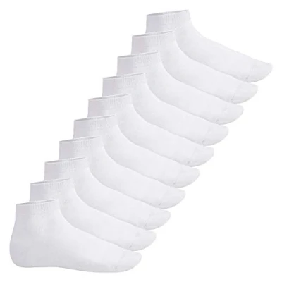 Abbildung von Footstar Herren &amp; Damen Kurzschaft Socken (10 Paar) Sneak it! Weiß 39 42