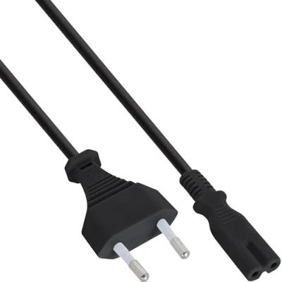 Abbildung von InLine® 16654O Netzkabel, Netzstecker auf Euro 8 C7 Stecker, 0,3m