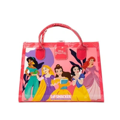 Abbildung von Lip Smacker Disney Princess Weekender Case, All in One Beauty Essentials Kit, Enthält Make up und Accessoires für Gesicht, Lippen, Augen Haare, Über 20 Teile
