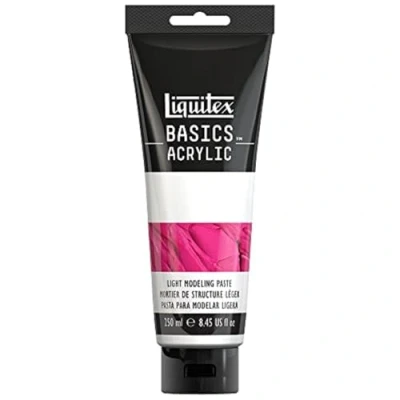 Abbildung von Liquitex 8870308 Basics Acrylfarbe Leichte Modellierpaste für Acrylfarben, eine opake Paste, ideal 3D Effekte, kann mit Farbe gemischt werden oder nach dem Trocknen bemalt 250ml Tube