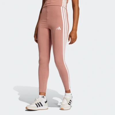 Abbildung von adidas Sportswear Essentials 3 Stripes Leggings Tights, Damen, Größe: XS, Warm clay/white