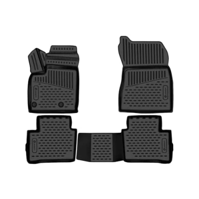 Abbildung von Element 3D Gummimatten Set passend für Nissan Qashqai 2023 &gt; 100% passgenaue Auto Fußmatten, Auto, Fussmatten Gummi