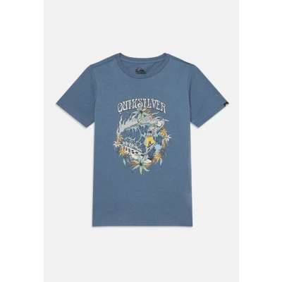 Abbildung von Quiksilver EV IN Waves Youth Unisex Tshirt print für Kinder, Größe: 164, China blue