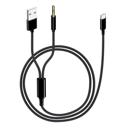 Abbildung von sunshot USB C auf 3,5 mm Audio Aux Jack Ladekabel Typ Kopfhörer Stereo Kabel kompatibel mit iPhone 15 Pro Max Plus, iPad Pro, Galaxy S23 S22 S21 S20 Ultra, Pixel etc [1,2 m]