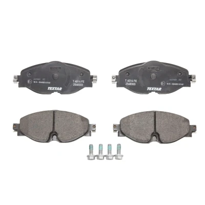 Abbildung von TEXTAR 2568303 Bremsbelagsatz für Verschleißwarnanzeiger vorbereitet mit Bremssattelschrauben VOLKSWAGEN: Golf 7, Passat B8 Variant, 7 Variant