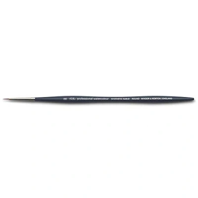 Abbildung von Winsor &amp; Newton 5011120 Professional Aquarellpinsel, Malpinsel für Aquarellfarben mit synthetischen Fasern, ergonomischer Griff, langlebig formstabil, kurze Stiel Rundpinsel Nr. 00