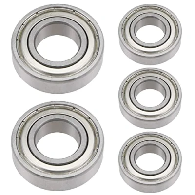 Abbildung von 5 Stück 6004 ZZ Kugellager 20 mm x 42 12 doppelt geschützte Rillenkugellager für DIY, Drehbänke, Motoren, 3D Drucker, Fräsmaschinen, verschiedene mechanische Geräte, etc.