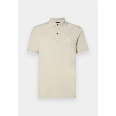 Abbildung von BOSS Passertip Poloshirt, Herren, Größe: Small, Light beige