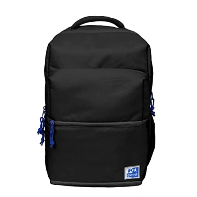 Abbildung von Oxford B Out Unisex Schulrucksack, 30 l, 42 cm, gepolsterte Laptoptasche, Isolierfach, recyceltes Polyester, Schwarz, 42x30x15cm, Casual