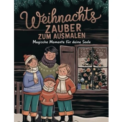 Abbildung von Weihnachtszauber zum Ausmalen: 50 festliche Motive und besinnliche Zitate Kreatives Malbuch für Erwachsene Kinder zur Entspannung in der ... Ruhe, Achtsamkeit Stimmung