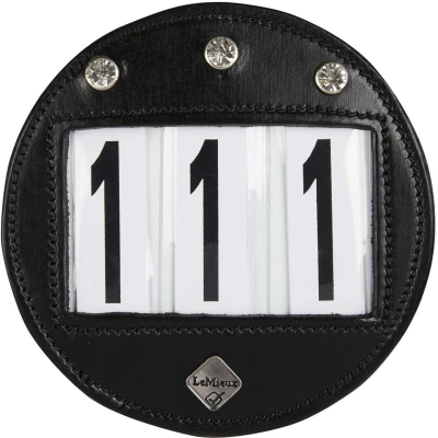Abbildung von LeMieux Nummerhalter Diamante Rund Schwarz