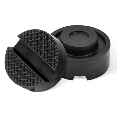Abbildung von 2 Stück Auto Gummiauflage Wagenheber,Universal Gummi Wagenheber Auflage,Gummipuffer für und Hebebühnen (Schwarz)