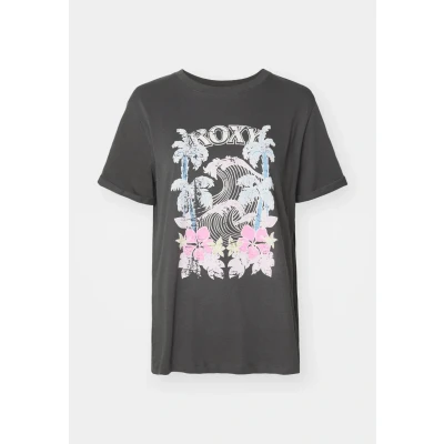 Abbildung von Roxy Oceanregular Poster Tshirt print, Damen, Größe: Small, Tarmac